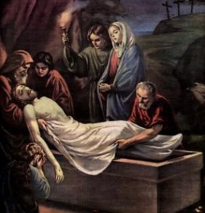 Jesus en el sepulcro